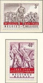 Інше Другое ^/--/^ Бельгия  Рабочие Крестьяне 1960 MH ^_^^^ Бельгія Робітники Селяни 1960 MH - фото фото фото