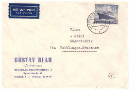 Тематичні колекції Тематические коллекции ^/--/^ Флот . Германия  1959 г - конверт  - 2 /--/ а скана  - АВИА -       (Bl.A) ^_^^^ Флот . Німеччина 1959 р - конверт - 2 /--/ а скана - АВІА - (Bl.A) - фото фото фото