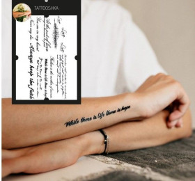 Інше Другое ^/--/^ 40180 Сет временных тату TATTOOSHKA &amp;quot;10+ надписей&amp;quot; HB-067 ^_^^^ 40180 Сет тимчасових тату TATTOOSHKA &amp;quot;10+ написів &amp;quot; HB-067 - фото фото фото