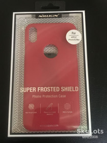 Чохли, бампера Чехлы, бампера ^/--/^ Чехол накладка Nillkin Super Frosted shield для Apple iPhone XS Max red ^_^^^ Nillkin Super Frosted shield для Apple iPhone XS Max red - фото фото фото