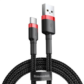 Кабелі Кабели ^/--/^ Кабель Baseus Cafule USB 2.0 to Type-C 3 /--/ A 1 /--/ M Черный/Красный (CATKLF-B /--/ 91) ^_^^^ Кабель Baseus Cafule USB 2.0 to Type-C 3 /--/ A 1 /--/ M Чорний/Червоний (CATKLF-B /--/ 91) - фото фото фото