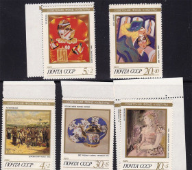 СРСР - СССР - ^/--/^ СССР  1989 г   MNH - искусство ^_^^^ СРСР 1989 MNH - мистецтво - фото фото фото