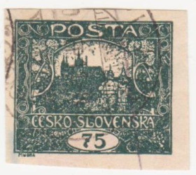 Чехословаччина Чехословакия ^/--/^ Чехословакия 1919 г №  35  гашеная ^_^^^ Чехословаччина 1919 р. No 35 гашена - фото фото фото