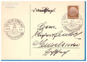 Європа Европа ^/--/^ ZM Германия - Рейх 1936 г  - ПК -  олимпиада - BERLIN-STRALAU ^_^^^ ZM Німеччина - Рейх 1936 р - ПК - олімпіада - BERLIN-STRALAU - фото фото фото