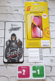 Плівки для екранів Пленки для экранов ^/--/^ Захисне скло Gorilla Anti-Static Full Glue для Xiaomi Redmi Note 12 4 /--/ G з чорною рамкою ^_^^^ Защитное стекло Gorilla Anti-Static Full Glue для Xiaomi Redmi Note 12 4 /--/ G с черной рамкой - фото