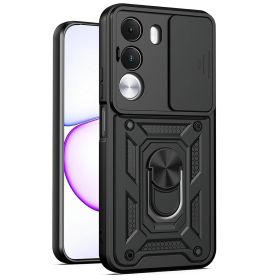 Чохли, бампера Чехлы, бампера ^/--/^ Чохол Fiji Camera Defence для Realme C /--/ 100 /--/ i (RMX /--/ 5377) бампер із захистом камери та підставкою Black - фото фото фото