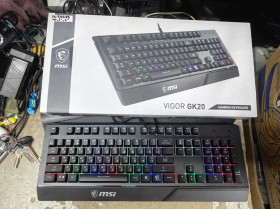 Клавіатури Клавиатуры ^/--/^ Игровая клавиатура с подсветкой MSI Vigor GK /--/ 20 USB № 26120309 ^_^^^ Ігрова клавіатура з підсвіткою MSI Vigor GK /--/ 20 USB No 26120309 - фото фото фото