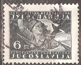 Інші країни Другие страны ^/--/^ Югославия 1945 Sc.180 гаш. ^_^^^ Югославія 1945 Sc.180 гаш. - фото фото фото