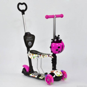 Самокати Самокаты ^/--/^ Самокат детский Scooter &amp;quot;Букашка&amp;quot; 5 в 1 родительская ручка и сиденье Butterfly (2 /--/ T /--/ 1005) ^_^^^ Самокат дитячий Scooter &amp;quot;Букашка &amp;quot; 5 в 1 батьківська ручка і сидіння Butterfly (2 /--/ T /--/ 1005) - фото фото фото