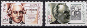 Історія та особистості История и личности ^/--/^ ZM ГДР 1989 г MNH - ^_^^^ ZM НДР 1989 MNH - фото фото фото