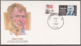 Америка Америка ^/--/^ США 1982 ИЗОБРЕТАТЕЛЬ ПАРОХОДА РОБЕРТ ФУЛТОН ПАРУСНЫЙ КОРАБЛЬ ПАРОВОЙ ДВИГАТЕЛЬ ТРАНСПОРТ ХК Mi.886 ^_^^^ 1982 — винахідник пароху Роберт Фултон ПАРусний корабель паровий двигун ТРАНСПОРТ ХК Mi.886 - фото фото фото