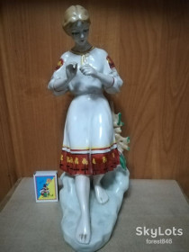 Статуетки, Скульптури, Фігурки, Фарфор Статуэтки, Скульптуры, Фигурки, Фарфор ^/--/^ Статуетка Ворожіння на ромашці ^_^^^ Статуэтка Вражения на ромашке - фото фото фото