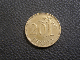Фінляндія Финляндия ^/--/^ 20 пенни Финляндия 1974 г ^_^^^ 20 Пенні Фінляндія 1974 - фото фото фото