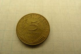 Франція Франция ^/--/^ Франция 5 сантимов, 1979 г. ^_^^^ Франція 5 сантимів, 1979 - фото фото фото