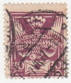 Чехословаччина Чехословакия ^/--/^ Чехословакия 1920 г №  172 гашеная ^_^^^ Чехословаччина 1920 р. No 172 гашена - фото фото фото
