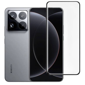 Чохли, бампера Чехлы, бампера ^/--/^ Захисне скло Fiji Premium для Xiaomi 15 Pro закруглені краї та повне проклеювання чорний ^_^^^ Защитное стекло Fiji Premium для Xiaomi 15 Pro закругленные края и полное проклеивание черный - фото фото фото