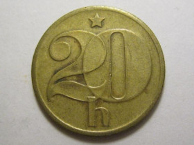 Чехословаччина Чехословакия ^/--/^ Чехословакия 20 геллеров 1977 года 37419 ^_^^^ Чехословаччина 20 геллерів 1977 року 37419 - фото фото фото