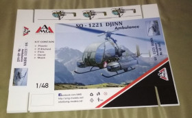 : : ^/--/^ AMG 48445 SO 1221 DJINN helicopter    (Ambulance ), 1/48 ^_^^^ AMG 48445 SO 1221 DJINN helicopter (Ambulance), 1/48 - фото фото фото