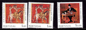 Австрія Австрия ^/--/^ Португалия  1975 г MNH -  CEPT - флр-ная полоса на левой марке ^_^^^ Португалія 1975 MNH - CEPT - флр-на смуга на лівій марці - фото фото фото