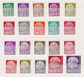 НДР, ФРН ГДР, ФРГ ^/--/^ Германия . СААР / SAAR  1957 г  MNH - стандарт ^_^^^ СААР / SAAR 1957 MNH - стандарт - фото фото фото