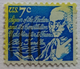 Північна Америка Северная Америка ^/--/^ США 1972 Бенджамин Франклин, гашеная ^_^^^ 1972 — Бенджамін Франклін, гашена - фото фото фото