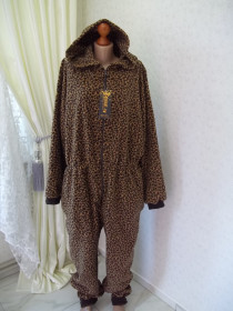 Піжами Пижамы ^/--/^ Prom           (  XXL - 56 / 58 р )  флисовая пижама кигуруми комбинезон женский леопардовый принт Великобритания Новый ^_^^^ Prom ( XXL - 56 / 58 р ) флісова піжама кігурумі комбінезон жіночий леопардовий принт Великобританія Новий - фото фото фото