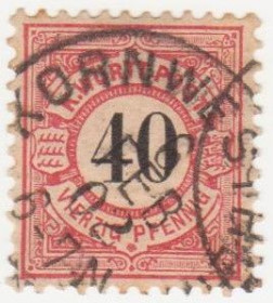 Німецька імперія (-) Германская империя (-) ^/--/^ Германия      (Вюртемберг) 1900 г. № 60 гашеная ^_^^^ Німеччина (Вюртемберг) 1900 р. No 60 гашена - фото фото фото