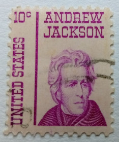Північна Америка Северная Америка ^/--/^ США 1967 Эндрю Джексон, гашеная (I) ^_^^^ США 1967 Ендрю Джексон, гашена (I) - фото фото фото