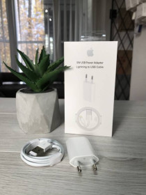 Зарядні пристрої Зарядные устройства ^/--/^ Адаптер + Кабель Lightning Apple iPhone 5, 5 /--/ S, 6, 6 /--/ S, 6 /--/ Plus, 7, 7 Plus, 7+, 8, 8+,X, XR - фото фото фото