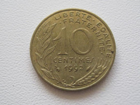 Франція Франция ^/--/^ Франция 10 сантимов 1992 года 24136 ^_^^^ Франція 10 сантимів 1992 24136 - фото фото фото