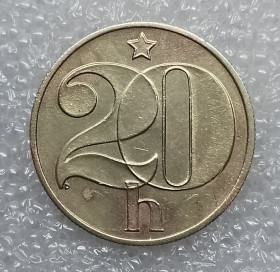 Чехословаччина Чехословакия ^/--/^ Чехословакія, 20 геллерів 1987 року. ^_^^^ Чехословакия, 20 геллеров 1987 года. - фото фото фото