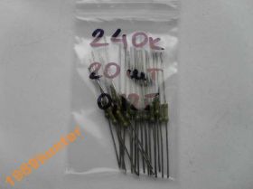 Резистори Резисторы ^/--/^ Резисторы 240 /--/ К 0,125 Вт (20 /--/ шт.) ^_^^^ Резистори 240 /--/ К 0,125 Вт (20 /--/ шт.) - фото фото фото