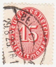 Веймарська республіка Веймарская республика ^/--/^ Германия    ( Рейх) 1927 г. №  118 гашеная ^_^^^ Німеччина (Рейх) 1927 р. No 118 гашена - фото фото фото