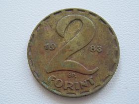 Угорщина Венгрия ^/--/^ Венгрия 2 форинта 1983 года #18216 ^_^^^ Угорщина 2 форинти 1983 року #18216 - фото фото фото