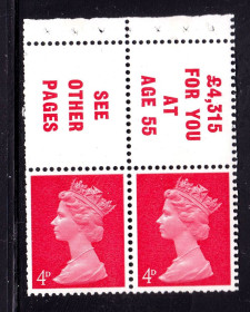 Великобританія Великобритания ^/--/^ Великобритания  1967 г MNH - HM QE-II -  стандарт - сцепка - ^_^^^ Великобританія 1967 MNH - HM QE-II - стандарт - зчіпка - фото фото фото