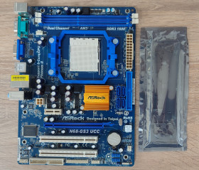 Материнські плати Материнские платы ^/--/^ Материнська плата ASRock N /--/ 68-GS /--/ 3 UCC    (sAM /--/ 3, GeForce 7025, PCI Ex 16) - робоча ^_^^^ Материнская плата ASRock N /--/ 68-GS /--/ 3 UCC (sAM /--/ 3, GeForce 7025, PCI Ex 16) - рабочая - фото фото фото