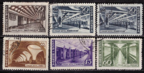 СРСР - СССР - ^/--/^ СССР. Московский метрополитен   (серия без 1 /--/ м.) 1947 г. ^_^^^ СРСР. Московський метрополітен (серія без 1 /--/ м.) 1947 - фото фото фото