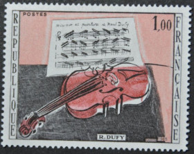 Інше Другое ^/--/^ Франция Музыка Скрипка Живопись Рауль Дюфи 1965 ^_^^^ Живопис Рауль Дюфі 1965 - фото фото фото