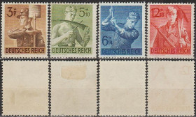 Третій Рейх (-) Третий Рейх (-) ^/--/^ 1943 - Рейх - Трудова служба Mi.850-53 ** ^_^^^ 1943 - Рейх - Трудовая служба Mi.850-53 ** - фото фото фото