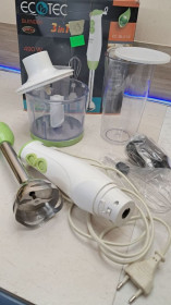 Блендери Блендеры ^/--/^ Блендер Ecotec EC-BL /--/ 219, заглибний  (ручний) , 490 Вт ^_^^^ Блендер Ecotec EC-BL /--/ 219, углубительный (ручной), 490 Вт - фото фото фото