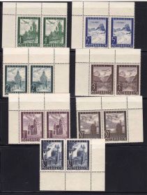 Транспорт Транспорт ^/--/^ Транспорт. Авиация.  Австрия 1947 г MNH -  в парах ^_^^^ Транспорт. Авіація. Австрія 1947 MNH - в парах - фото фото фото