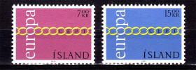 Ісландія Исландия ^/--/^ Исландия  1971 г  MNH -  ЕВПРПА СЕПТ / EUROPA  CEPT - ^_^^^ 1971 — Ісландія / EUROPA CEPT - фото фото фото