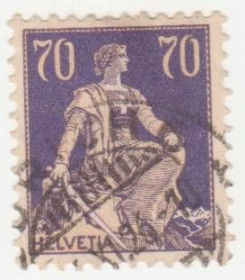 Швейцарія Швейцария ^/--/^ Швейцария 1921  г. № 170 гашеная ^_^^^ Швейцарія 1921 р. No 170 гашена - фото фото фото