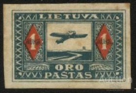 Балтійські країни Балтийские страны ^/--/^ Литва 1921 г. №  106 U ^_^^^ Литва 1921 р. No 106 U - фото фото фото