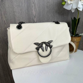 Сумки Сумки ^/--/^ Якісна жіноча невелика сумка, клатч через плече у стилі Пінко стьобана, невелика сумка Pinko пташки  ^_^^^ Качественная женская небольшая сумка, клатч через плечо в стиле Пинко стёбана, небольшая сумка Pinko птички - фото фото фото