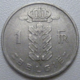 Бельгія Бельгия ^/--/^ Бельгія 1 франк 1954 року Belgie 42552 ^_^^^ Бельгия 1 франк 1954 года Belgie 42552 - фото фото фото