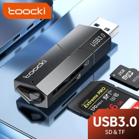 Кардрідери Кардридеры ^/--/^ Toocki USB 3.0 на SD Адаптер карток пам’яті MicroSD і TF ^_^^^ Toocki USB 3.0 на SD Адаптер карт памяти MicroSD и TF - фото фото фото