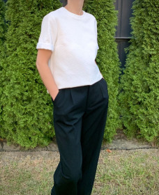 Футболки Футболки ^/--/^ Топ/Футболка Біло-Молочний. TOPSHOP. Текстура. S розмір ^_^^^ Топ/Футболка Бело-Молочный. TOPSHOP. Текстура. S размер - фото фото фото