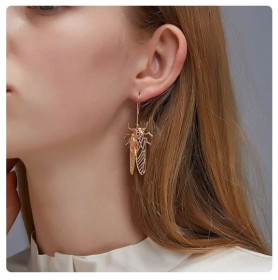 Сережки Серьги ^/--/^ серьги золотистые цикады ^_^^^ Сережки золотисті цикади - фото фото фото