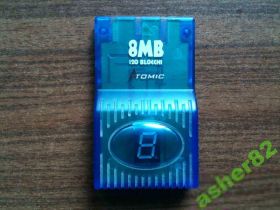 Інші аксесуари Другие аксессуары ^/--/^ Atomic Memory Card 8 /--/ MB для Sony PlayStation 1 ^_^^^ Atomic Memory Card 8 /--/ MB для Sony PlayStation - фото фото фото